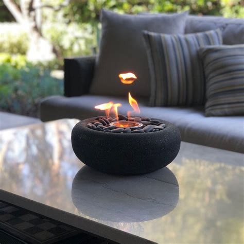 In this video i'll show you how to make these cool diy gel fire pits. Stone Gel Outdoor Tabletop Fireplace | Fire bowls, Outdoor ...