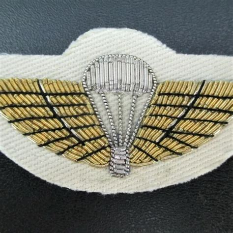 Army Sasr Special Air Service Regiment Bullion Parachute Wings Mess