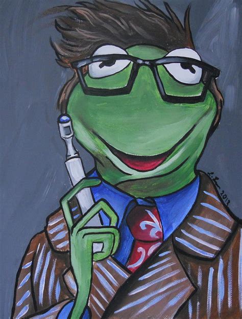 Tenth Doctor Kermit The Frog Painting By Lisa Leeman