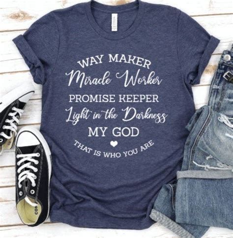Way Maker Miracle Worker Promise Keeper Faith Christian Etsy
