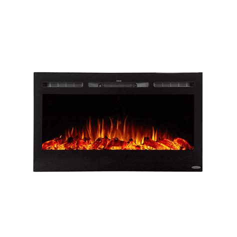 Touchstone 50 Onyx Wall Mounted Electric Fireplace Crackle Electric
