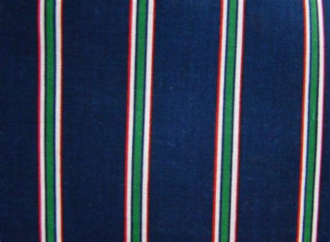 Vintage Fabric Navywhiteredgreen 18 Inch Stripe Fabric Etsy