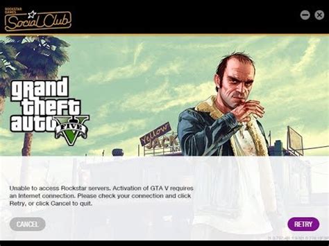 Please check your connection and click retry or click cancel to quit i know for certain that i have an internet connection and at a decent speed. Cara Fix GTA 5 unable to access Rockstar servers Ampuh ...