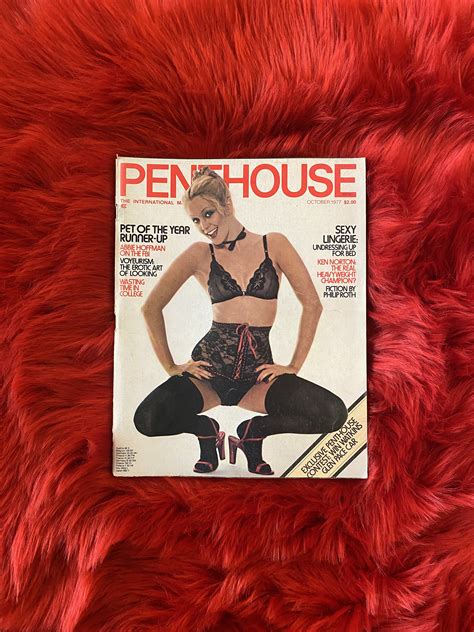 Vintage Penthouse Magazine October Pet Of The Year Etsy