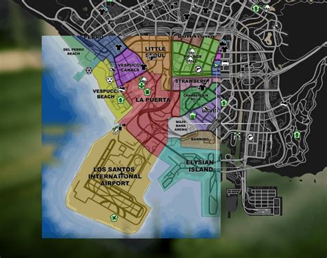 Gta 5 Map With Street Names Maping Resources