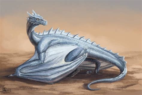 Platinum Dragon By Azany On Deviantart Mythical Creatures Art Dragon