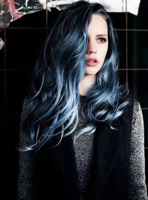 Muted gray and blue highlights for black hair shake out and tousle your. Severus Snape's Tochter #1