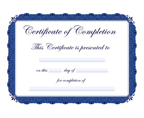Certificates Of Completion Templates For Indesign Nflgaret
