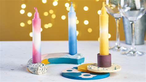 Diy Dip Dye Candles Blog Crafts Beautiful Magazine