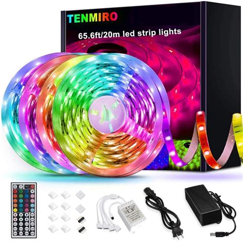 Tenmiro 656ft Led Strip Lights Ultra Long Rgb 5050 Color Changing Led