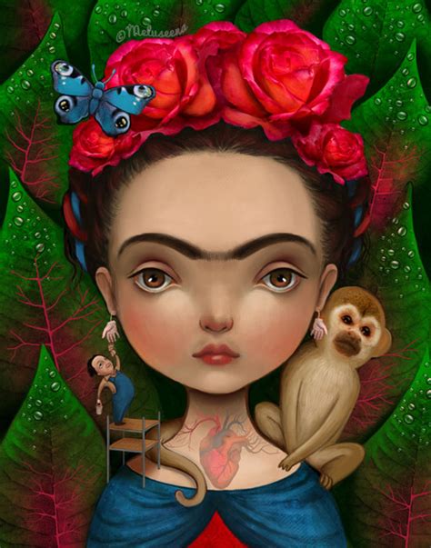 Frida Kahlo Ilustracion 4 Oscar En Fotos