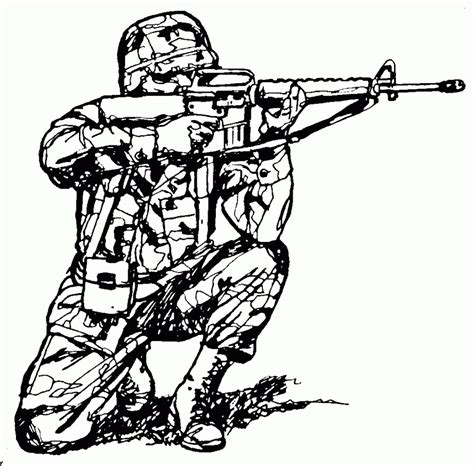 Soldier Coloring Pages To Print At Free Printable