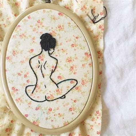 Naked Lady Embroidery Kit Needle Craft Kit Female Hoop Etsy Artofit