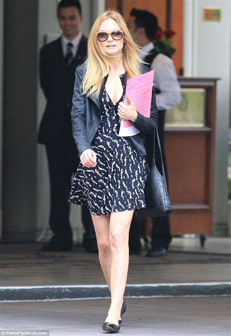 Heather Graham Leaves Vancouver Hotel In Cleavage Revealing Dress