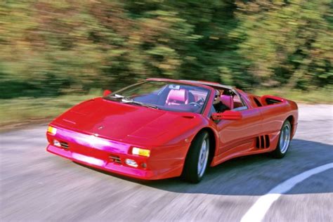 Lamborghini Diablo Vt Roadster Cars Supercars Red 1995