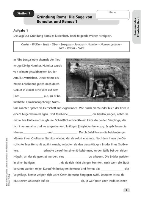 Sekundarstufe Unterrichtsmaterial Geschichte Antike Rom Und Das