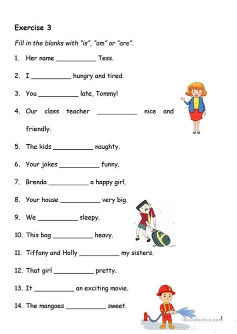 Present Simple Verb To Be English Esl Worksheets For Distance