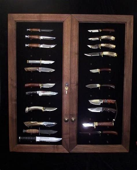 It can be hard taking good care of a knife, let us help make it easier with our large selection of knife display cases. Double Door Models | Knife display case, Knife making ...
