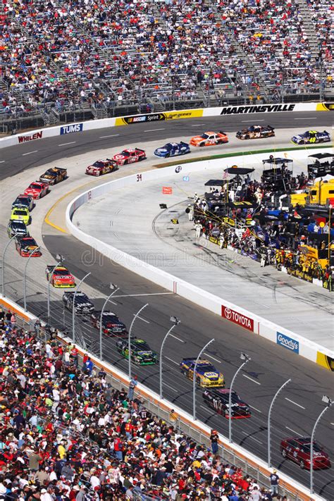 NASCAR - Under Caution At Lowes Editorial Stock Image ...