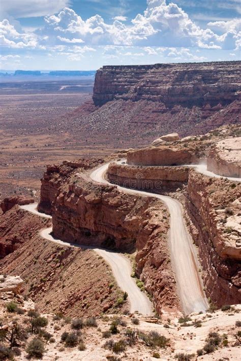 Switchback Road Called The Moki Dugway Royalty Free Stock Images