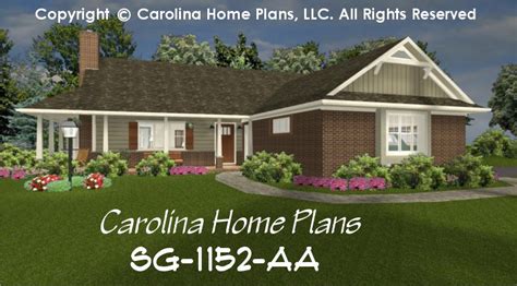 Small Brick Ranch Style House Plan Sg 1152 Sq Ft Affordable Small