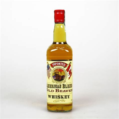 American Blend Old Beaver Whiskey Sauce Bottle Hot Sauce Bottles