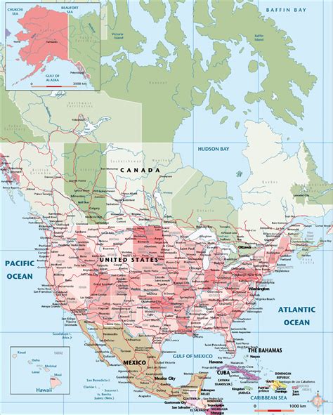 North America Vector City Maps Eps Illustrator Freehand Corel