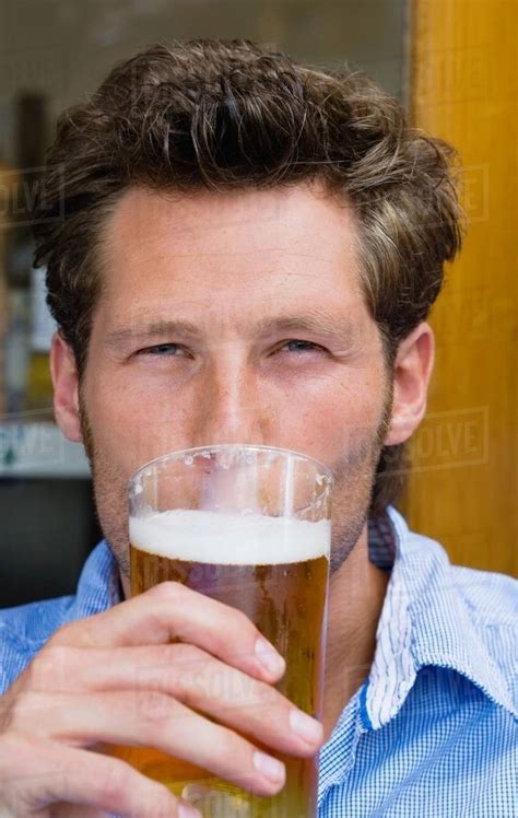 Man Drinking Beer Stock Photo Dissolve