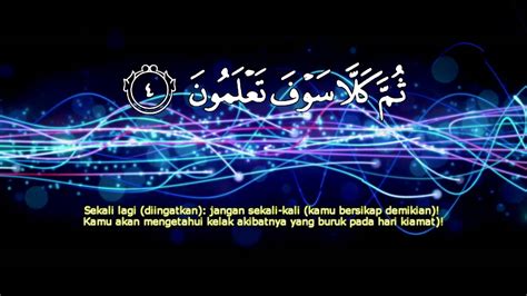 Madinah tajuk merujuk kepada tema utama; Al-Quran - Terjemahan Bahasa Melayu - Surah 102 At ...