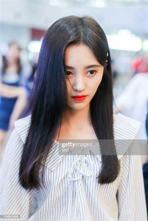 She's an actress and also a soloist. Singer and actress Ju Jingyi is seen at Beijing Capital ...