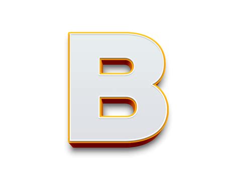3d Letter B Png Transparent Design