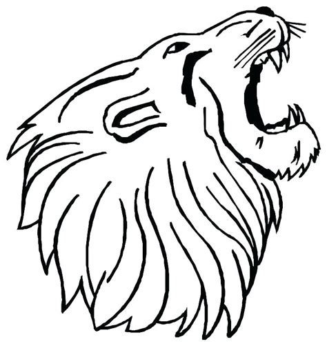 Lion Outline Drawing Animals This Is Quite An Easy Sketch And I Am