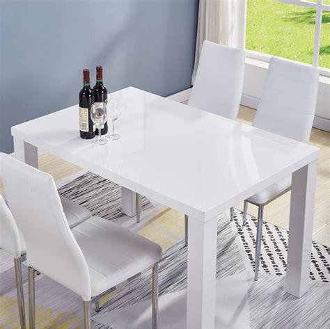 Goldfan Morden High Gloss Dining Tables Taku Rectangle Kitchen Tables 4
