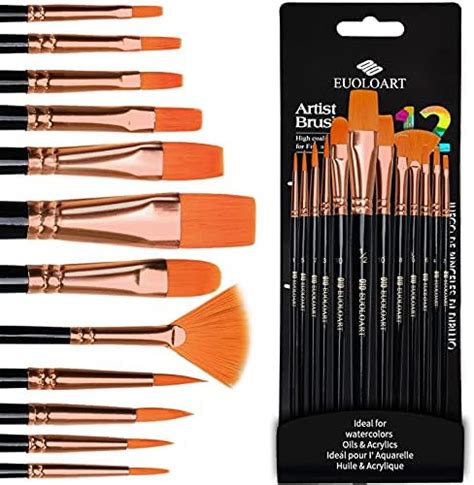 Crafts 4 All Paint Brushes 12 Set Professional Paint Brush Round