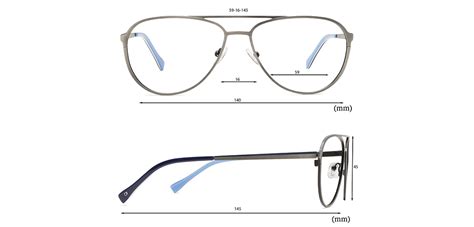 Specsmakers Xl Extra Wide Fit Unisex Eyeglasses Full Frame Pilot Overs