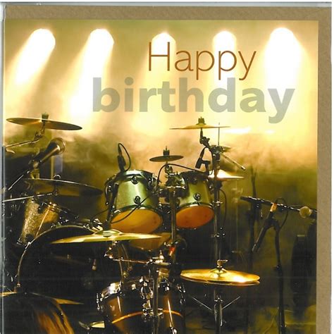 Drums Birthday Card