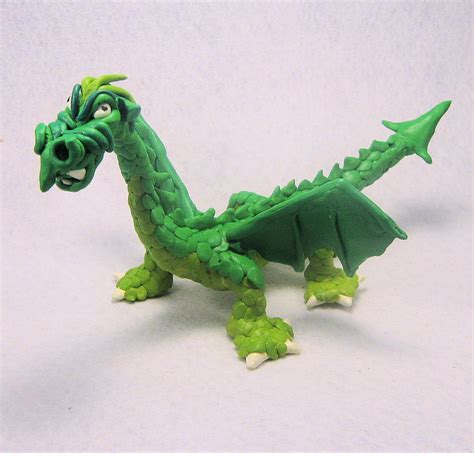 Green Polymer Clay Dragon Susan Averello Flickr