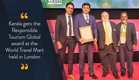 Kerala Tourism Ministry Wins An Award At The World Travel Market