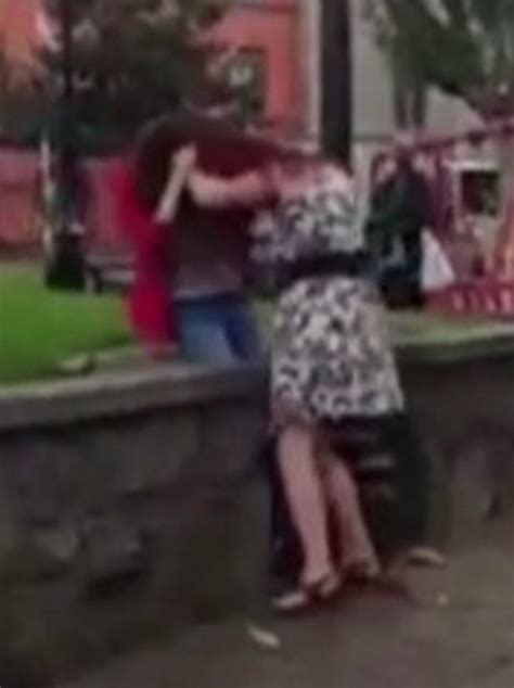 Movie is provided by mature.nl. Women tear each other's hair out in vicious brawl in children's park as onlookers egg them on ...