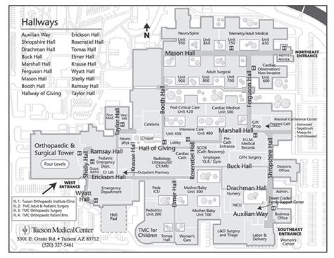 Maps And Directions Tucson Arizona Az Tucson Medical Center