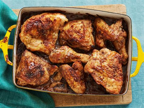 Bake the chicken in the oven for about 30 minutes, and then reduce the heat to 350 f and cook for another 15 to 30 minutes, until the juices run clear when you have poked the chicken pieces with a knife. Chef Foster: Taking time to prepare a whole chicken is ...