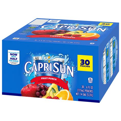 Buy Capri Sun® Fruit Punch Juice Drink Blend 30 Ct Box 6 Fl Oz Pouches Online At Desertcart Uae