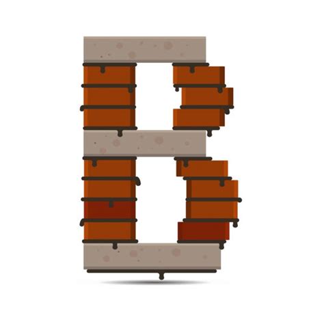 Letter Vector Brick Logo — Stock Vector © Ironwool 88519412