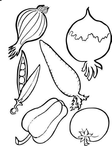 La petite fille et le garçon y sont en pleine discussion. Coloriage légumes à imprimer et colorier