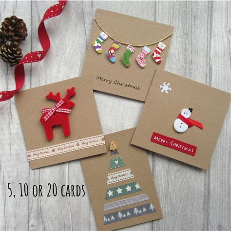 pack of christmas cards xmas card multipack fun and cute etsy christmas cards handmade