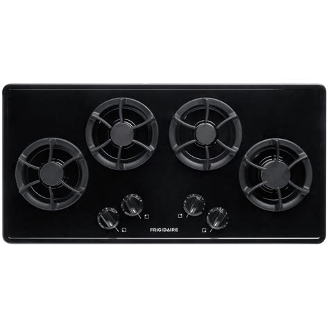 Number of cooking zones : Frigidaire 36 in. Recessed Gas Cooktop in Black with 4 ...