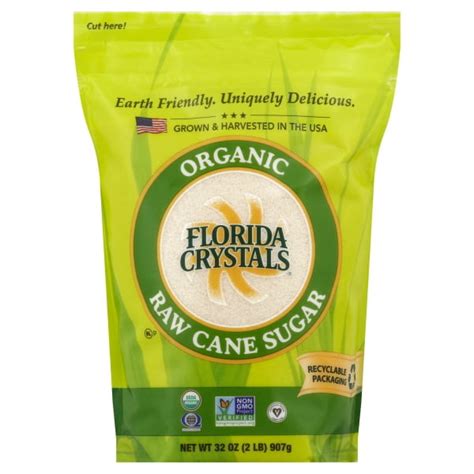 Florida Crystals Organic Raw Cane Sugar 32 Oz Stand Up Bag Walmart
