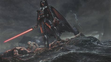 5120x2880 Resolution Darth Vader Star Wars Stormtrooper 5k Wallpaper