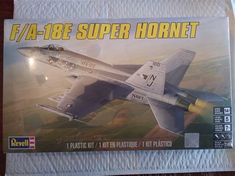 Fa 18e Super Hornet Fighter Jet Plastic Model Kit Mib Sealed Etsy