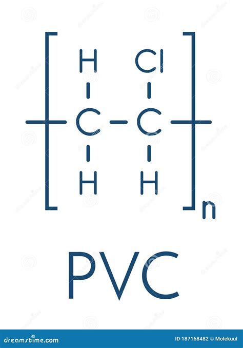 Polyvinyl Chloride Plastic Pvc Chemical Structure Used In Production Of Pipes Window Frames